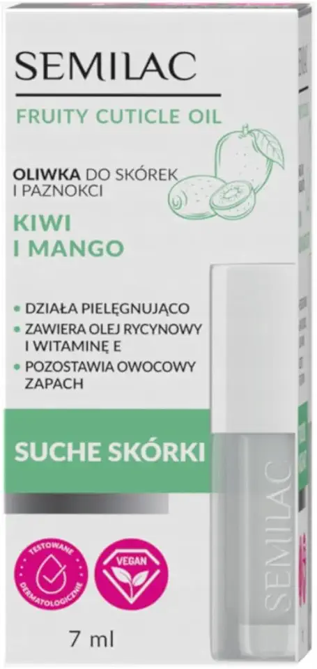 Semilac Olio per unghie Kiwi Mango, 7 ml