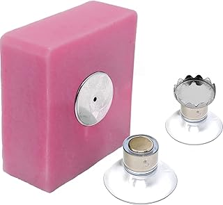 Set 2 portasapone magnetici con ventosa