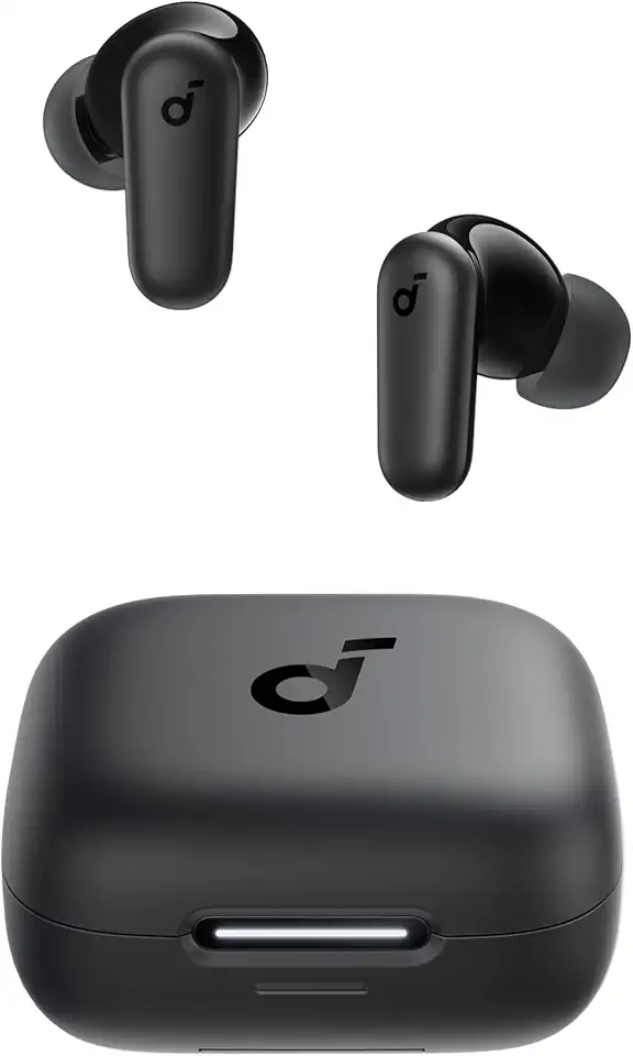 Soundcore P30i Cuffie Bluetooth di Anker, Auricolari Wireless con Cancellazione del Rumore Forte e Intelligente, Bassi Potenti, 45 Ore, Custodia e Supporto per Smartphone 2 in 1, IP54, Bluetooth 5.4 ClimatePartner certified
