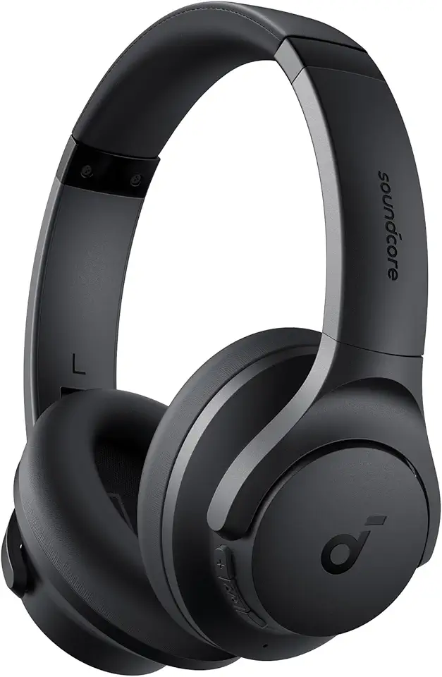 Soundcore by Anker Q20i Cuffie Bluetooth Cancellazione Rumore Attiva Ibrida, Cuffie Bluetooth Wireless Over Ear, 40 Ore ANC, Hi-Res audio, Bassi Potenti, Personalizza con App, Modalità Trasparenza TCO Certified