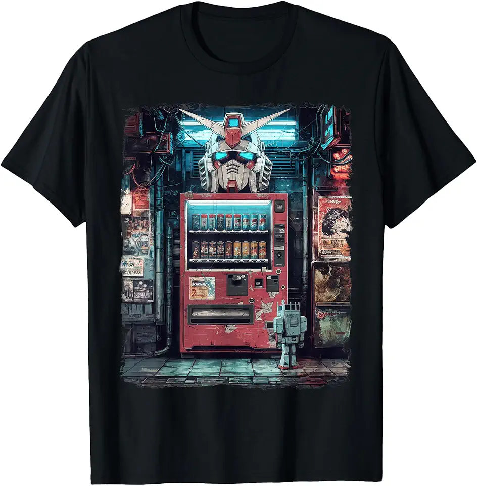 Tshirt Mecha Giapponese Mecha Robot Otaku Tshirt Mecha Giappone Mecha Robo Head Anime Ukiyo-e Maglietta