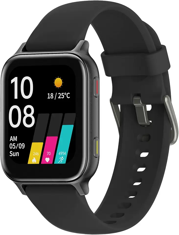 UMIDIGI Smartwatch Uomo Donna, Uwatch 5S 1.7" Orologio Smartwatch Fitness Monitor del SpO2/Sonno, 24H Cardiofrequenzimetro, Impermeabile 5ATM Orologi Sportivo, Smart Watch Contapassi Android iOS,Nero