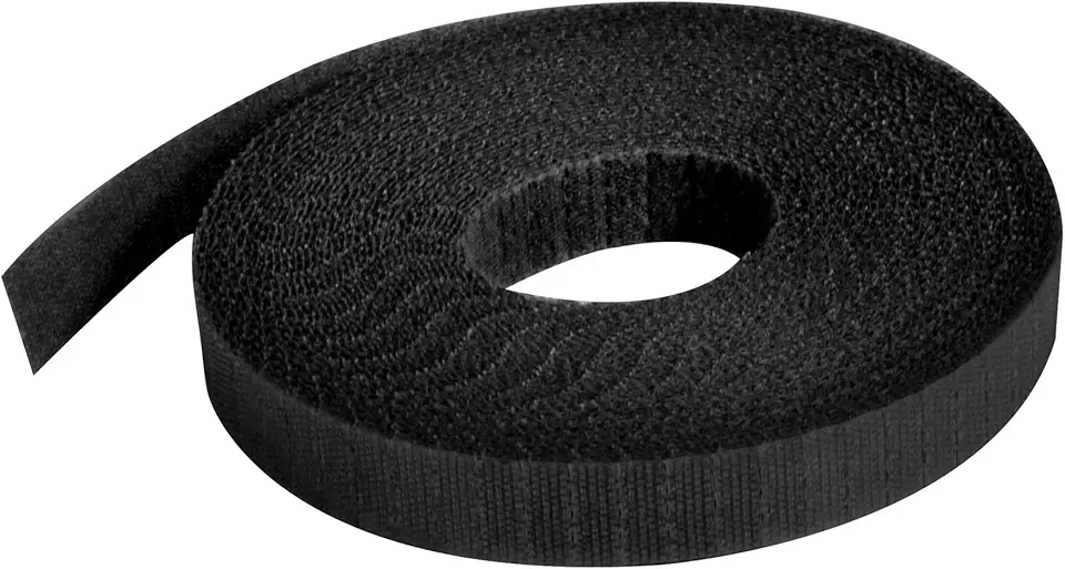 Windhager gancio e anello di fissaggio universale per piante, nastro autoadesivo da giardino con gancio e anello, fascetta per piante, fascetta per alberi, fascetta per cavi, 5m x 1,2 cm, 03223