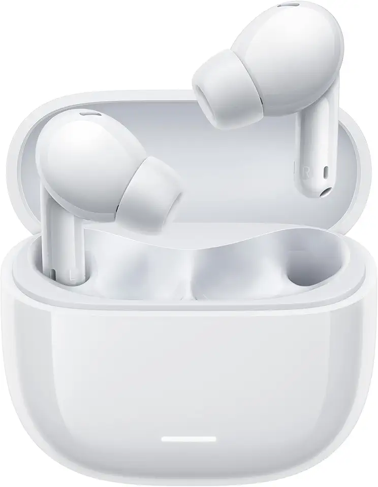 Xiaomi Redmi Buds 6 Lite, Auricolari in-ear Bluetooth, Cancellazione del rumore, Doppio microfono, Alta qualità audio, Custodia di ricarica USB-C, 38h durata batteria, Bianco