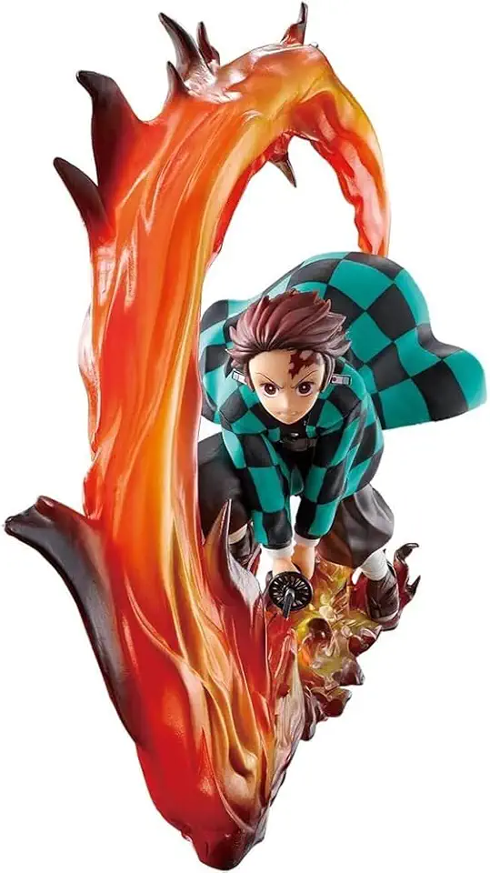 Zhongkaihua Kamado Tanjiro Figura Kimetsu no Yaiba anime Figure 15CM PVC Lotta Modello Statua Tanjiro Action Figure Collezioni Desktop Decorazioni Regali