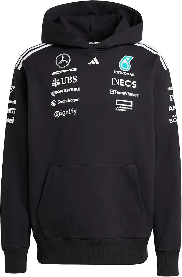 adidas Mercedes - Amg Petronas Formula One Team Team Hood Men Felpa con Cappuccio Uomo (Pacco da 1)
