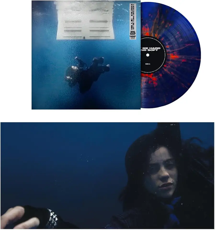 hit me hard and soft (blue and orange splatter