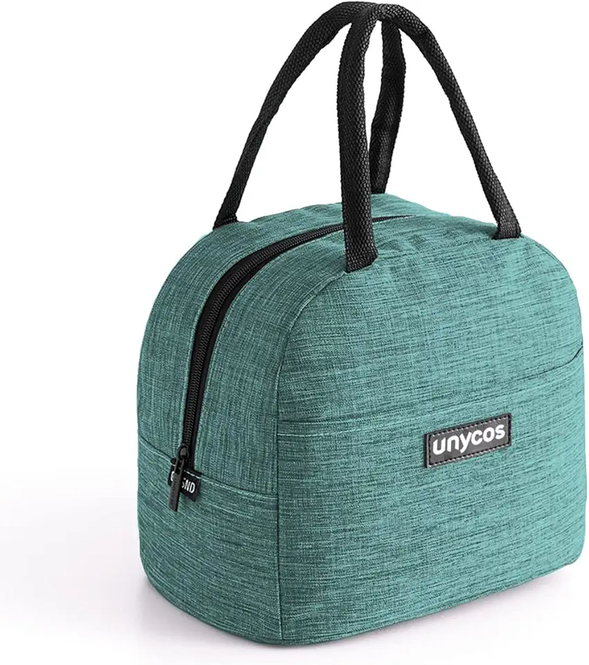 unycos - Borsa Termica 7L Manutenzione di Freddo e Caldo per Uomo/Donna/Bambino, Borsa Frigo Impermeabile Interno in Alluminio, Facile da Pulire, Lunch Box Leggera e Portatile (Verde Chiaro)