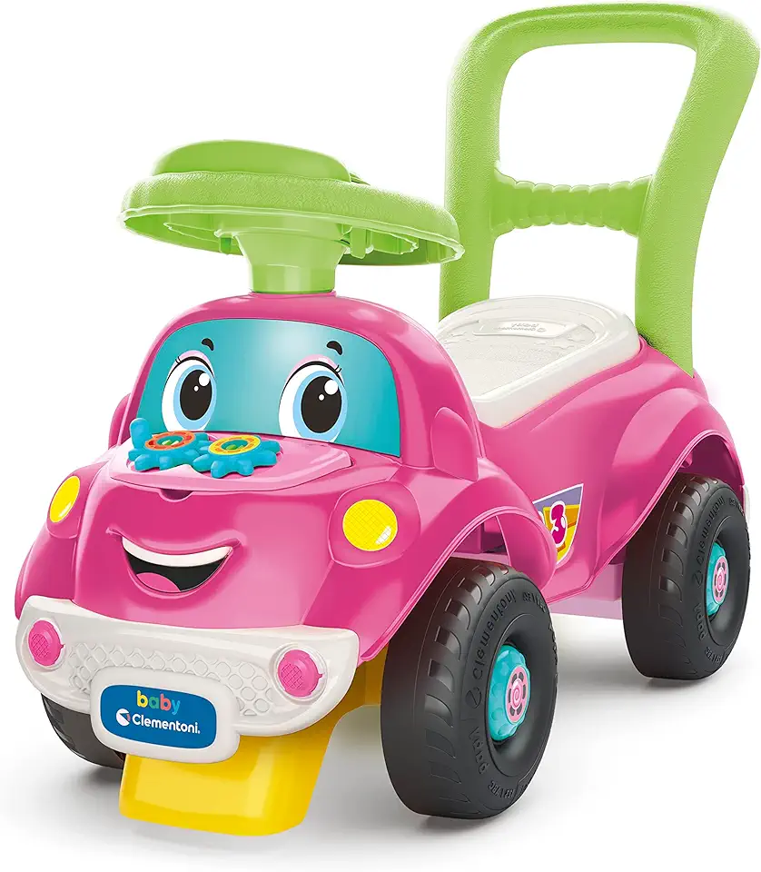 Clementoni - 17746 - Sofia Pronti Via - Macchinina Cavalcabile 3 in 1, Gioco Educativo Parlante con Luci e Suoni per Bambini 1 Anno, Made in Italy The Forest Stewardship Council