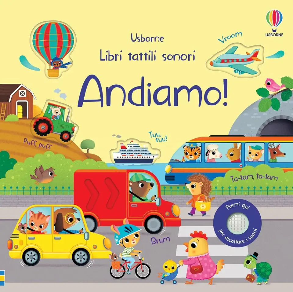 Libri tattili sonori - Andiamo! (10 pagine)