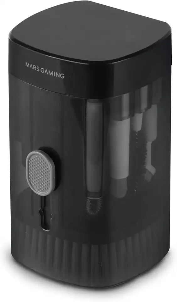 Mars Gaming MA-KIT, Kit di Pulizia Multifunzione 21en1, Design Compatto e Portatile, Spazzole Morbide e Panno Antipelucchi, Kit Professionale per Dispositivi Elettronici, Estrattore di Tasti, Custodia