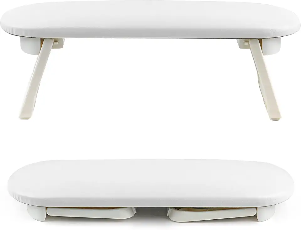 Winter Shore Poggia Mani per Unghie in Pelle - Estetista Accessori per Postazione Unghie - Poggia Mani x Unghie - Tavolo Manicure Pieghevole per Salone di Bellezza - Cuscino per Polso