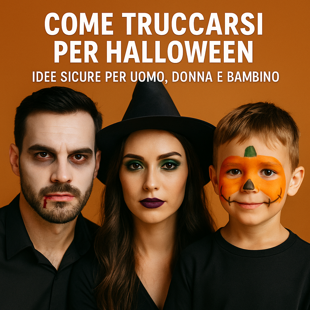 Come truccarsi per Halloween: idee sicure per uomo, donna e bambino