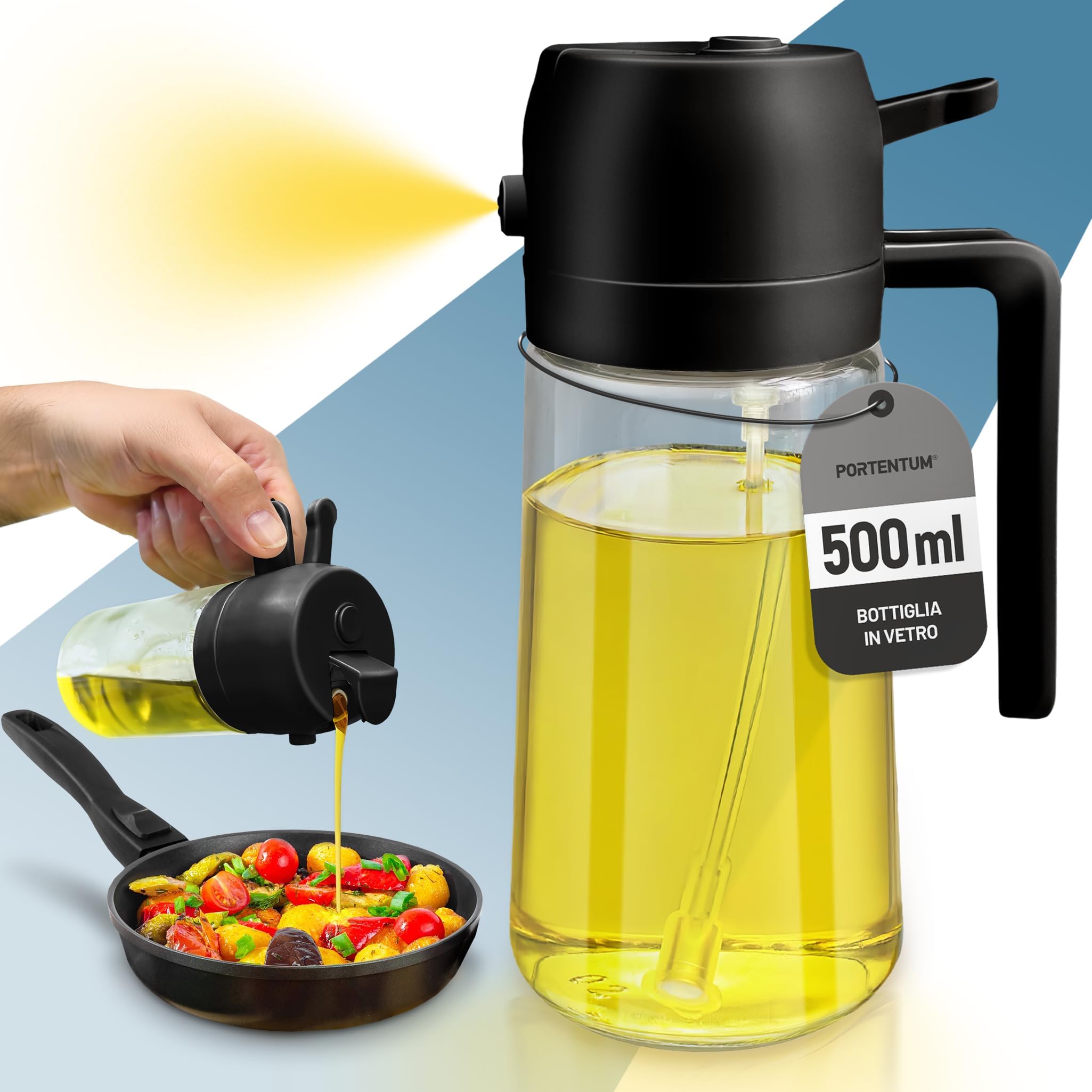PORTENTUM Spruzzino Olio 500 ml 2 in 1