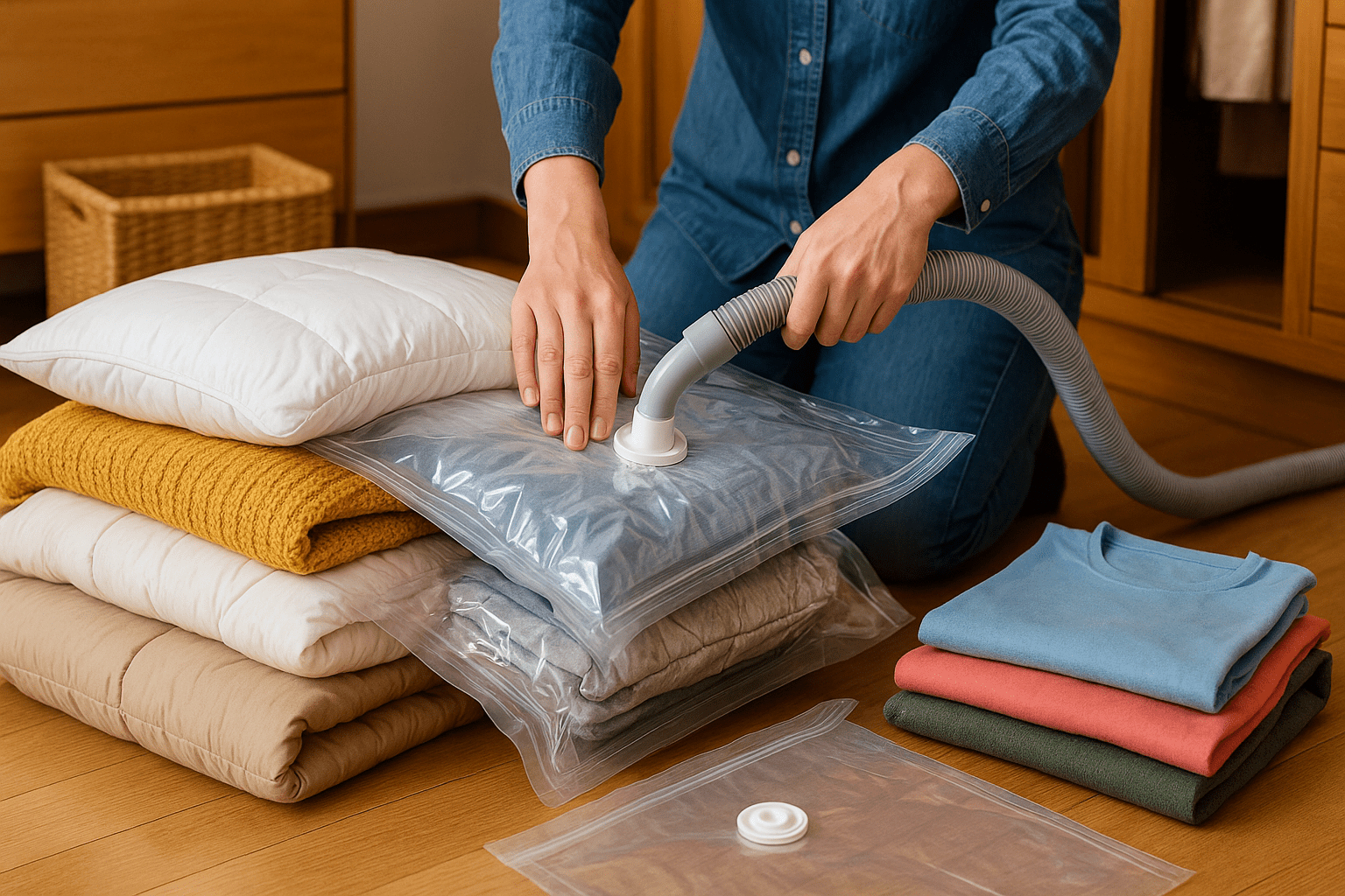 Come mettere sottovuoto piumoni, coperte e cambio stagione con i sacchetti salvaspazio: test reali e guida d’acquisto