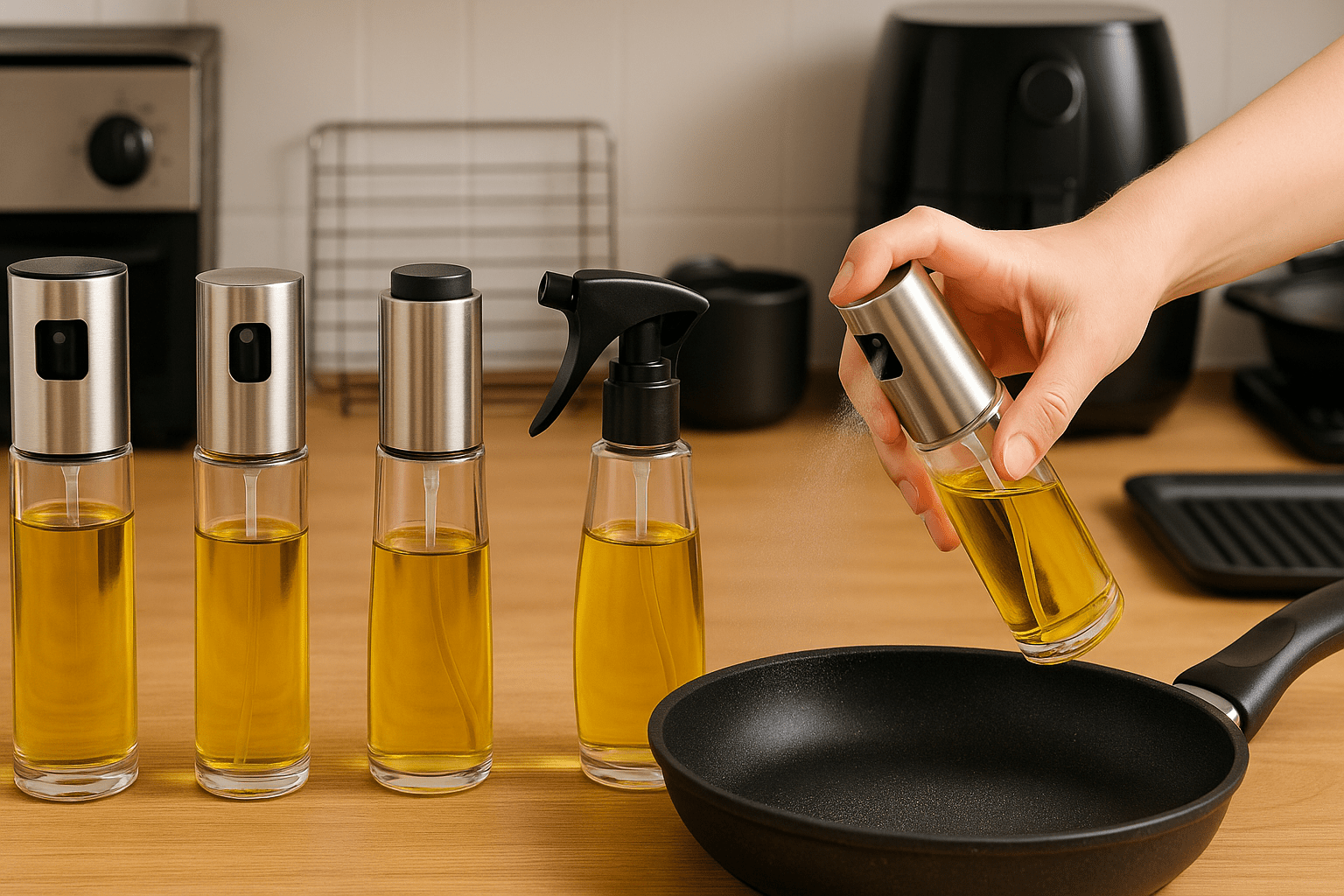 Spruzzino per olio: come usarlo per cucinare con meno grassi (guida con 5 scelte)